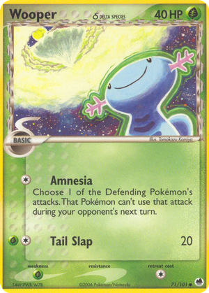 Wooper δ card image