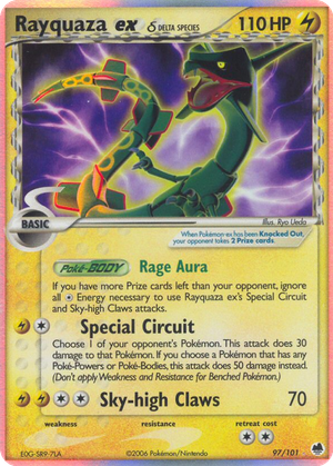 Rayquaza ex δ card image