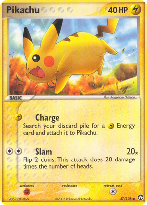 Pikachu card image