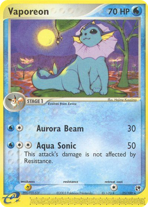 Vaporeon card image