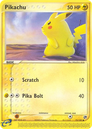 Pikachu card image