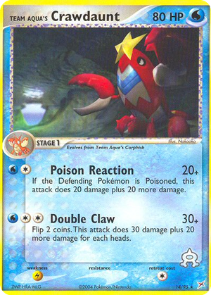 Team Aqua's Crawdaunt card image