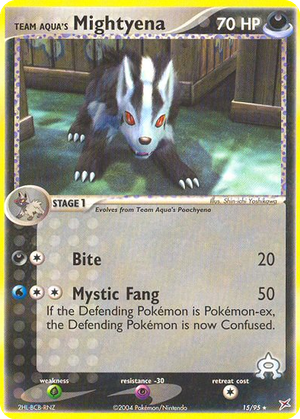 Team Aqua's Mightyena card image