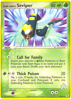 Team Aqua's Seviper card image