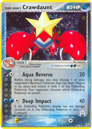 Team Aqua's Crawdaunt card image