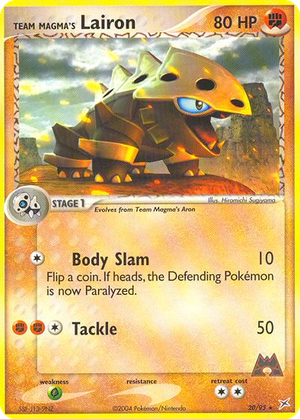 Team Magma's Lairon card image