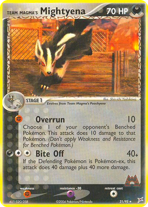 Team Magma's Mightyena card image