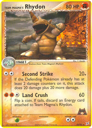 Team Magma's Rhydon card image