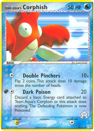 Team Aqua's Corphish card image