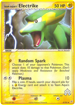Team Aqua's Electrike card image
