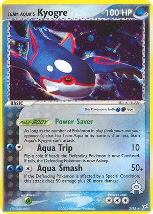 Team Aqua's Kyogre card image