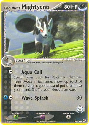 Team Aqua's Mightyena card image