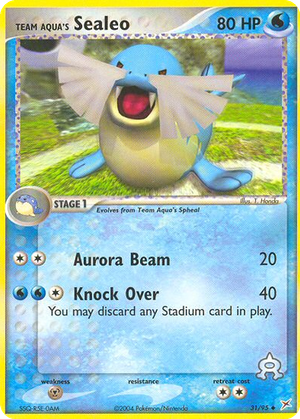 Team Aqua's Sealeo card image
