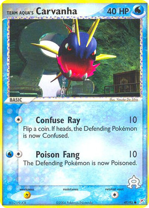 Team Aqua's Carvanha card image