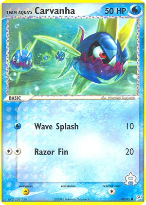 Team Aqua's Carvanha card image