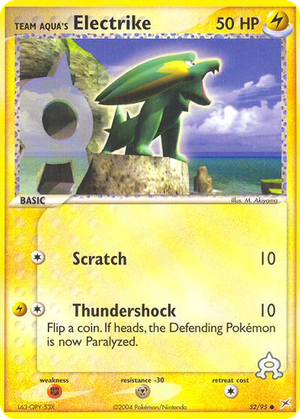 Team Aqua's Electrike card image