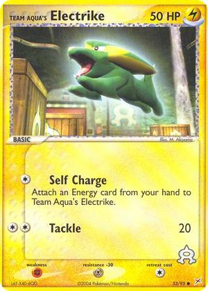 Team Aqua's Electrike card image