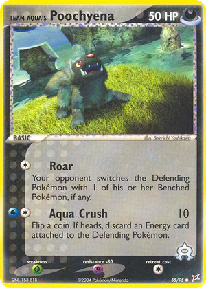 Team Aqua's Poochyena card image