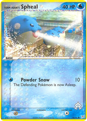 Team Aqua's Spheal card image