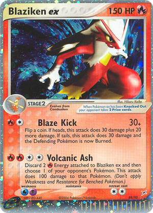 Blaziken ex card image