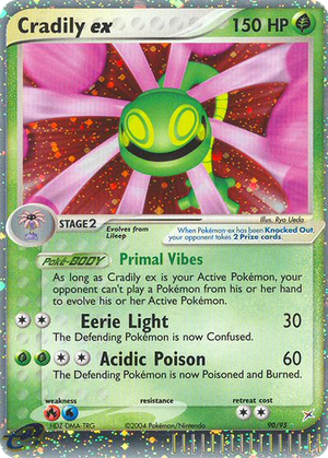 Cradily ex card image