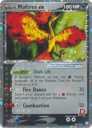 Rocket's Moltres ex card image