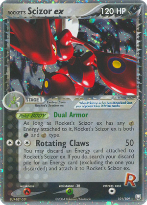 Rocket's Scizor ex card image
