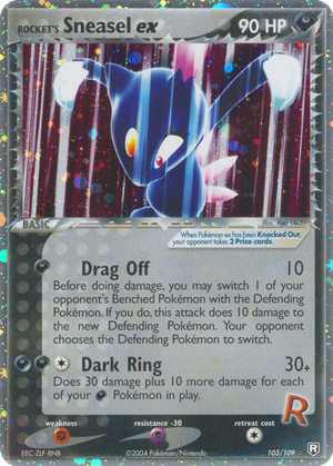 Rocket's Sneasel ex card image