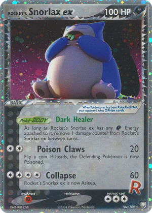 Rocket's Snorlax ex card image