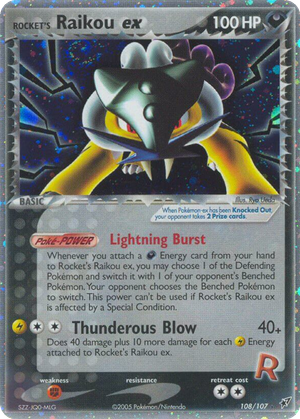 Rocket's Raikou ex card image