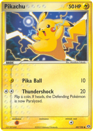 Pikachu card image