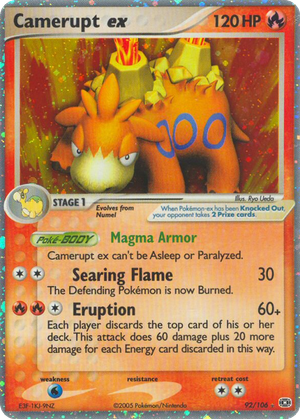 Camerupt ex card image