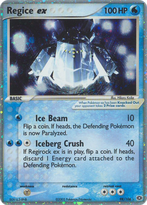 Regice ex card image