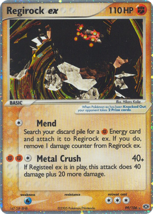 Regirock ex card image