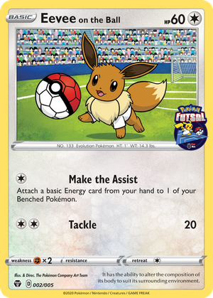 Eevee on the Ball card image