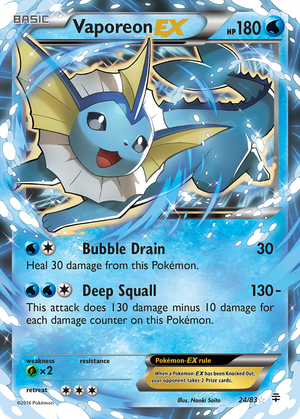 Vaporeon EX card image