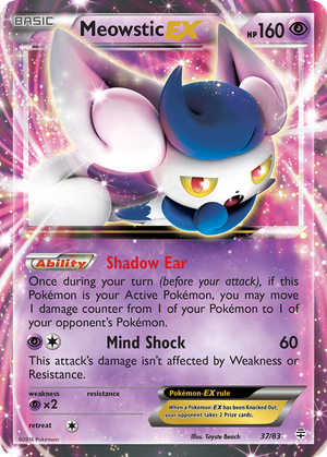 Meowstic EX card image