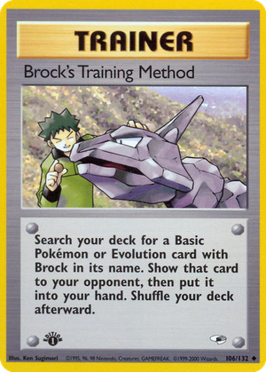 Brock's Training Method card image