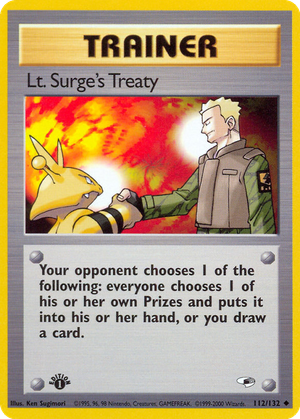 Lt. Surge's Treaty card image