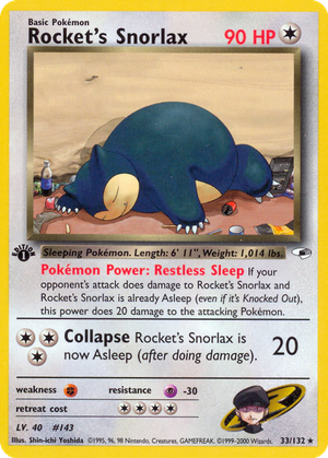 Rocket's Snorlax card image