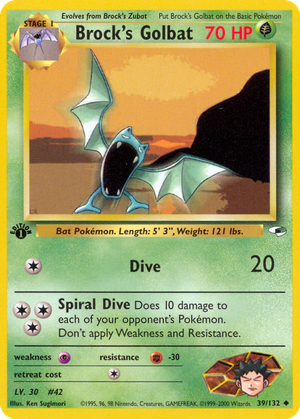 Brock's Golbat card image