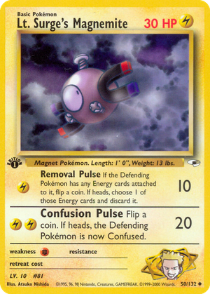Lt. Surge's Magnemite card image