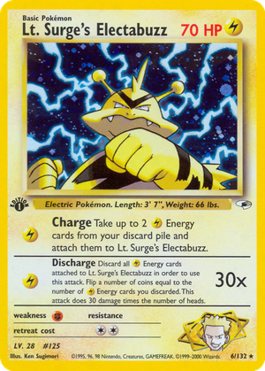 Lt. Surge's Electabuzz card image