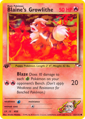 Blaine's Growlithe card image