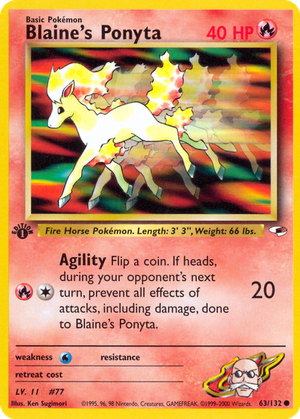 Blaine's Ponyta card image