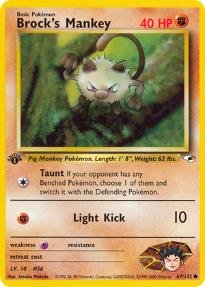 Brock's Mankey card image