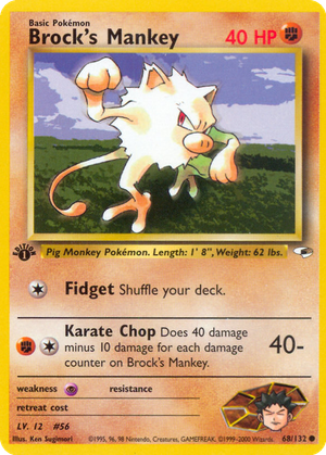 Brock's Mankey card image