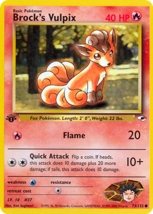 Brock's Vulpix card image