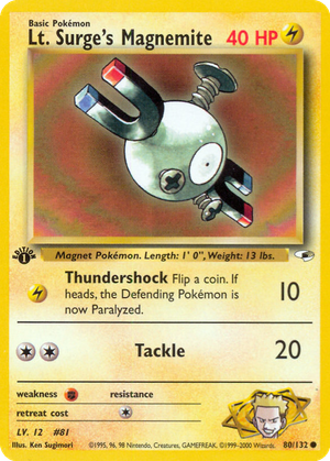 Lt. Surge's Magnemite card image