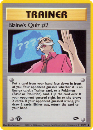 Blaine's Quiz #2 card image
